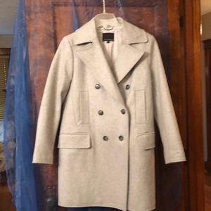 Banana Republic grey wool pea coat, S, like new